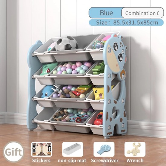 Hippo 4 Tier Toy Bin and Organizer