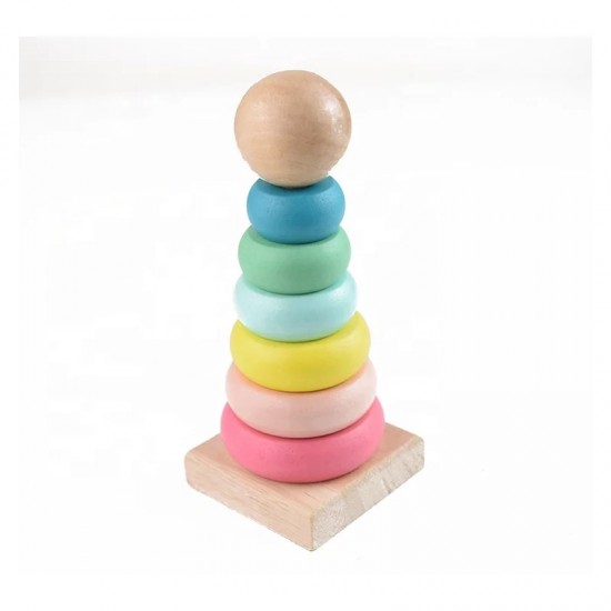 Mini Wooden Stacker, Montessori Toy