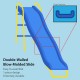 Palm View Metal Swing Set with 5ft Wave Slide and Padded Legs
