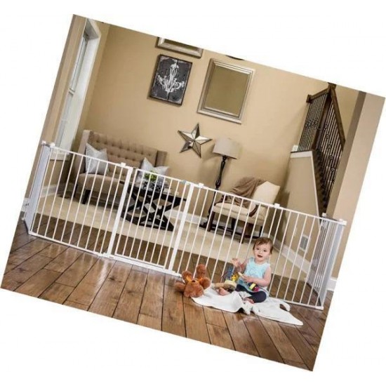 Regalo 192-Inch Super Wide Adjustable Baby Gate and Play Yard