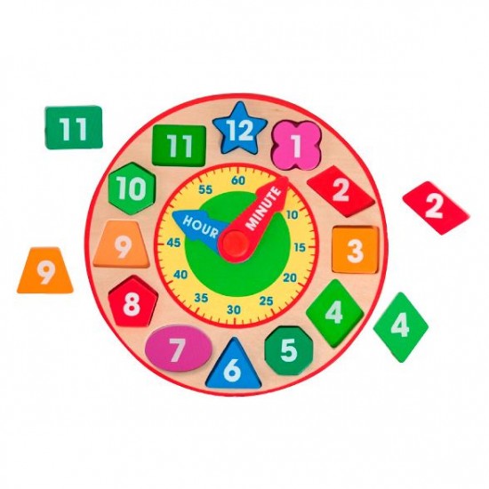 Melissa And Doug Shape Sorting Wooden Clock Melissa And Doug Shape Sorting Wooden Clock