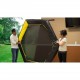 JumpKing 7.5' Trampoline, with Enclosure, Black/Yellow