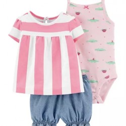 Carter’s 3 Piece Striped Little Shorts Set Carter’s 3 Piece Striped Little Shorts Set