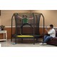JumpKing 7.5' Trampoline, with Enclosure, Black/Yellow