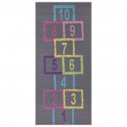Ottomanson Children's Garden Collection Educational Hopscotch Design Children Nursery Kid's Play Runner Rug Ottomanson Children's Garden Collection Educational Hopscotch Design Children Nursery Kid's Play Runner Rug