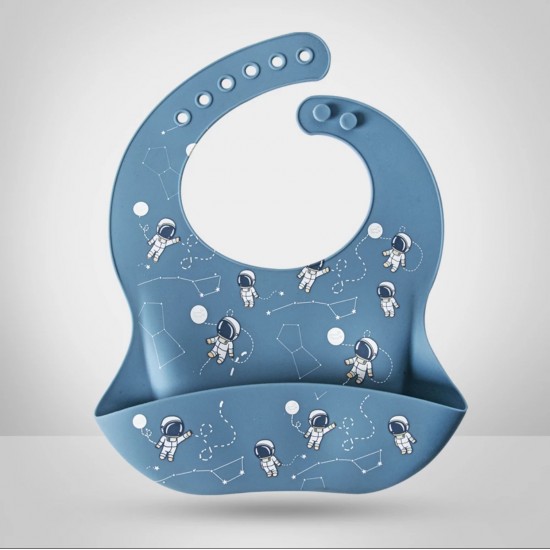 BUBBAS Waterproof Silicone Feeding Bib