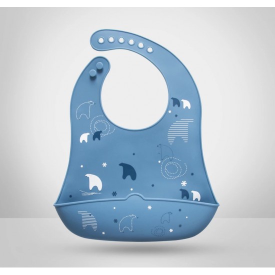 BUBBAS Waterproof Silicone Feeding Bib