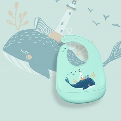 BUBBAS Waterproof Silicone Feeding Bib BUBBAS Waterproof Silicone Feeding Bib