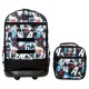 J World 18inch Duo Rolling Backpack And Lunch Kit, Graffiti