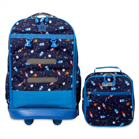 J World 18Inch Duo Backpack And Lunch Bag, Spaceship J World 18Inch Duo Backpack And Lunch Bag, Spaceship