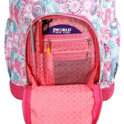 J World 16inch Lollipop Rolling Backpack with Lunch Bag- Blue Raspberry J World 16inch Lollipop Rolling Backpack with Lunch Bag- Blue Raspberry