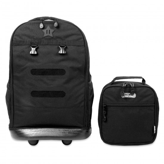 J World 18inch Duo Rolling Backpack And Lunch Kit, Black J World 18inch Duo Rolling Backpack And Lunch Kit, Black