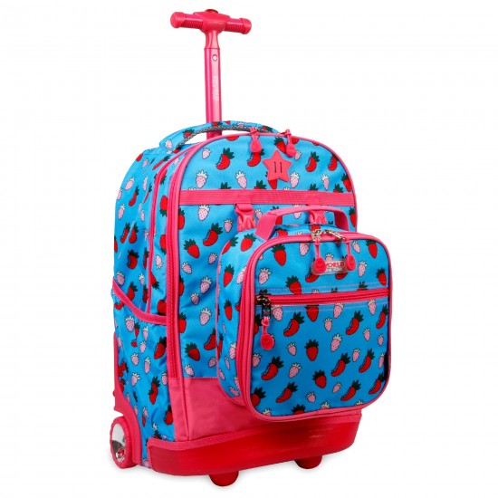 J World 18inch Duo Backpack And Lunch Bag, Strawberry J World 18inch Duo Backpack And Lunch Bag, Strawberry