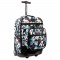 J World 18inch Duo Rolling Backpack And Lunch Kit, Graffiti