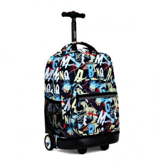 J World 18inch Rolling Backpack, Graffiti J World 18inch Rolling Backpack, Graffiti