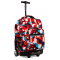 J World 18inch Rolling Backpack, Red Cubes