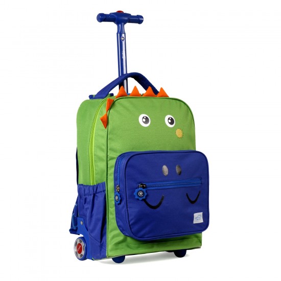 Twise Side Kick Rolling Backpack, Dino