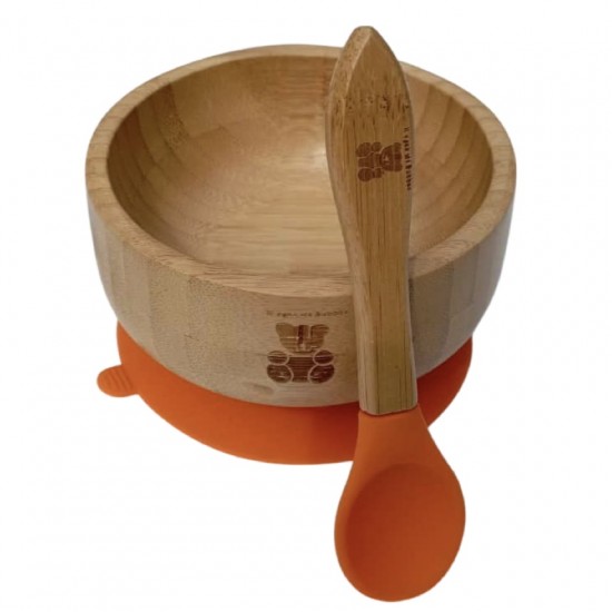BUBBAS Bamboo Weaning Bowl & Spoon