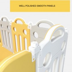 BUBBAS 16 Panel Playpen with Mat and Balls, Grey BUBBAS 16 Panel Playpen with Mat and Balls, Grey