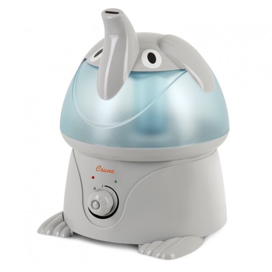Crane Adorable Ultrasonic Cool Mist Humidifier for Kids, 24 Hour Run Time - Elephant Crane Adorable Ultrasonic Cool Mist Humidifier for Kids, 24 Hour Run Time - Elephant