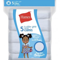 Hanes 5 Pack Toddler Girls Vest