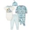 Gerber 4-Piece Boys Dinosaur Take-Me-Home Set