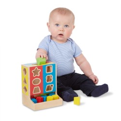 Melissa & Doug Color Blocks Wooden Shape Sorter Melissa & Doug Color Blocks Wooden Shape Sorter
