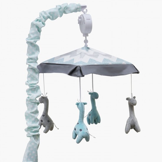 The Peanut Shell Uptown Giraffe Musical Mobile