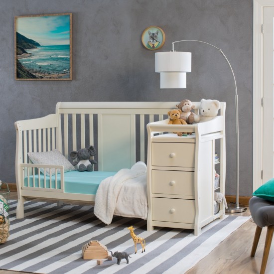 Storkcraft Calabria 4-in-1 Convertible Crib and Changer