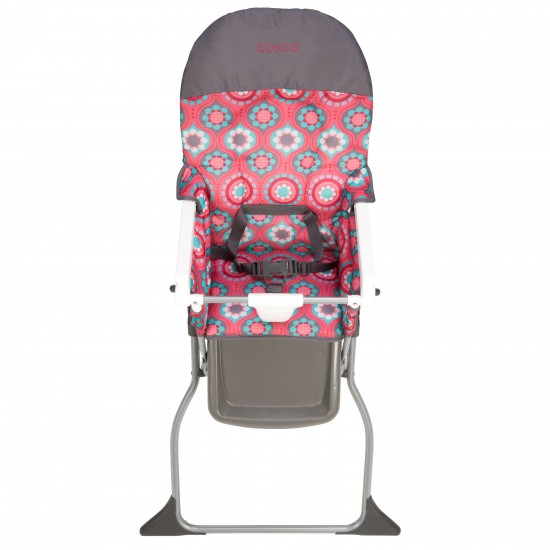 Cosco Flat Folding High Chair- Posey Pop