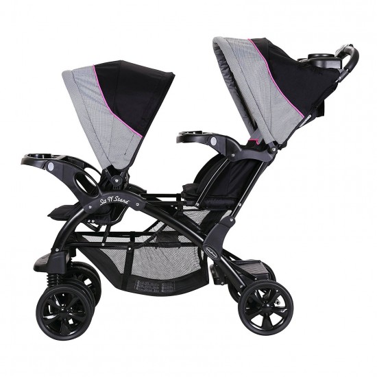 Baby Trend Sit 'N Stand Double Stroller, Millennium Pink: