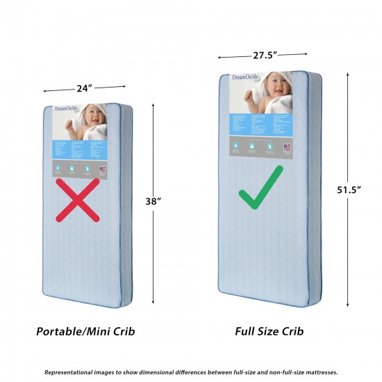 Dream on Me 150 Ultra Coil Inner Spring Standard Crib and Toddler Mattress Dream on Me 150 Ultra Coil Inner Spring Standard Crib and Toddler Mattress