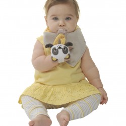 Buddy Bib, Polka Panda Buddy Bib, Polka Panda