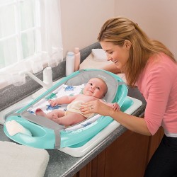 Summer Infant Splish n Splash Newborn to Toddler Bath Tub, Teal