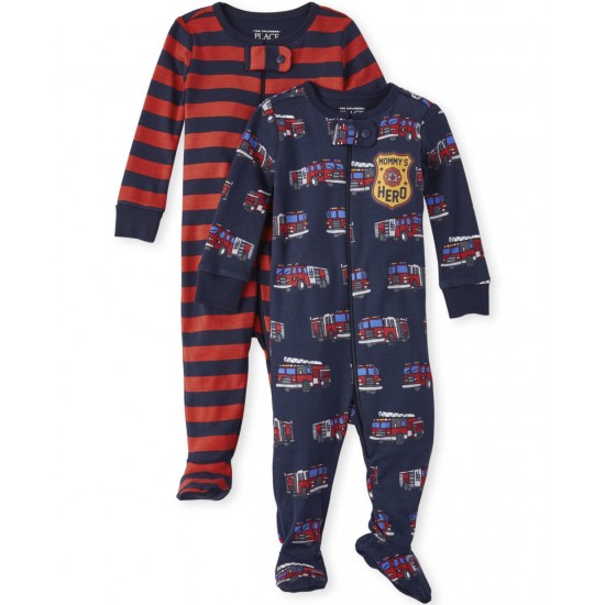 Children’s Place Fire Truck Sleepsuits Children’s Place Fire Truck Sleepsuits