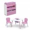 Delta Children 4 Piece Toddler Playroom Set, Pink