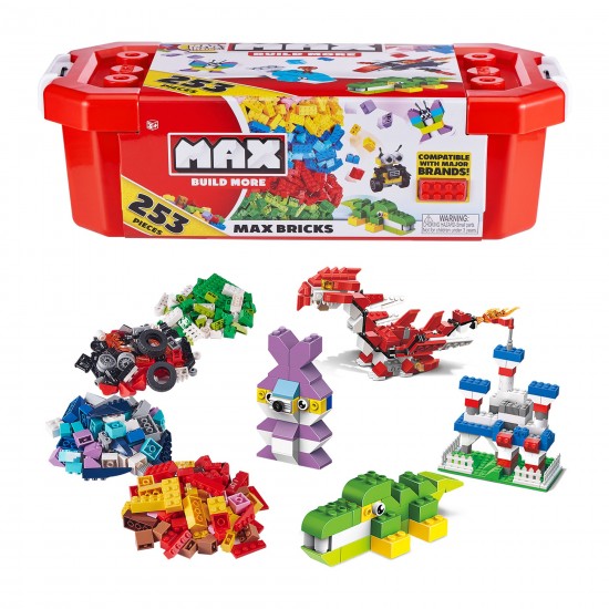 MAX Build More Premium Building Bricks Set (253 Bricks)