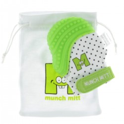 Munchmitt Teething Mitten - Polkadot Green Munchmitt Teething Mitten - Polkadot Green