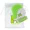 Munchmitt Teething Mitten - Polkadot Green