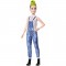 Barbie Fashionistas Doll, Petite Body Type with Denim Overalls