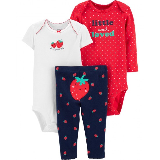 Carters 3-Piece Strawberry  Little Character Set