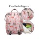 LeQueen Waterproof Impression Backpack Diaper Bag, Grey LeQueen Waterproof Impression Backpack Diaper Bag, Grey
