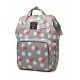 LeQueen Waterproof Impression Backpack Diaper Bag, Grey LeQueen Waterproof Impression Backpack Diaper Bag, Grey