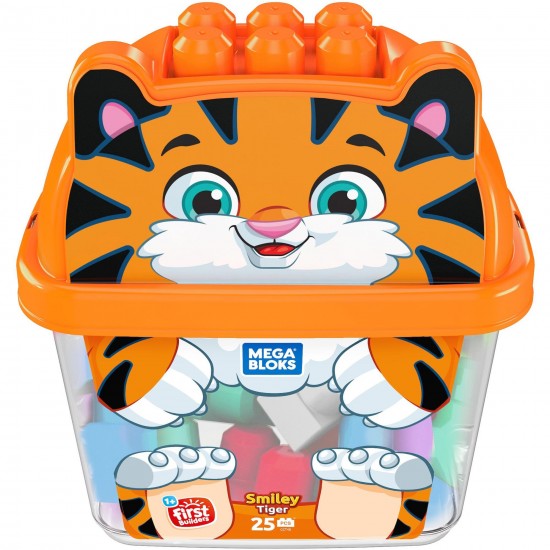 Mega Bloks Smiley Tiger, 25 PC Mega Bloks Smiley Tiger, 25 PC