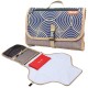 Portable Diaper Changing Pad Clutch With Built-in Head Cushion
