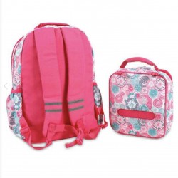 J World 16inch Duet Backpack & Lunch Bag- Blue Raspberry J World 16inch Duet Backpack & Lunch Bag- Blue Raspberry