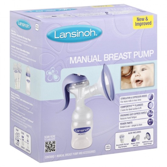Lansinoh Manual Breast Pump with Accessories