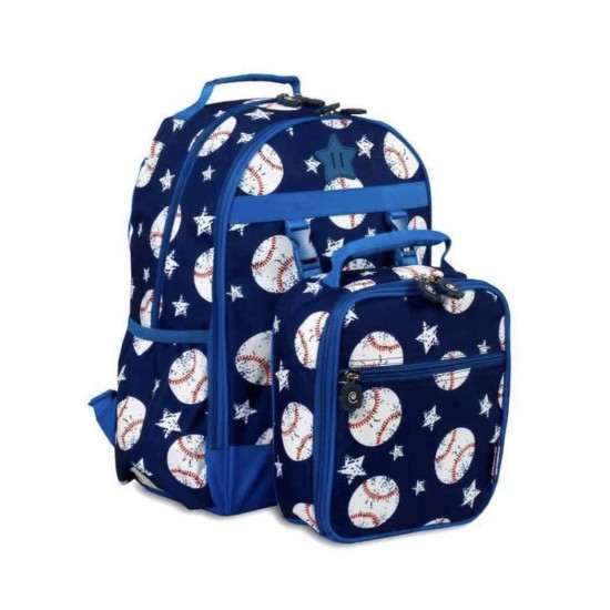 J World 16inch Duet Backpack & Lunch Bag- Baseball J World 16inch Duet Backpack & Lunch Bag- Baseball