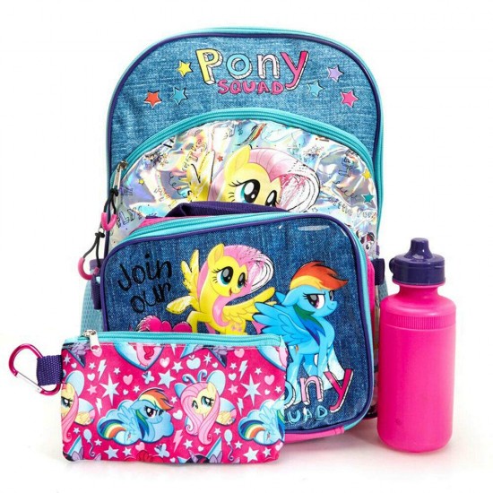 my little pony backpack set