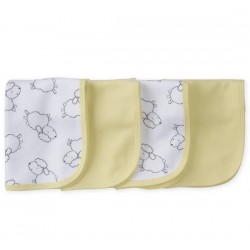Gerber 4-Pack Neutral Lamb Terry Burp Cloths